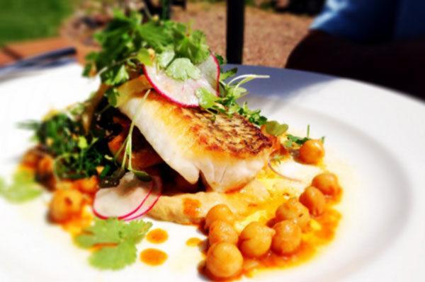Fish and chickpeas